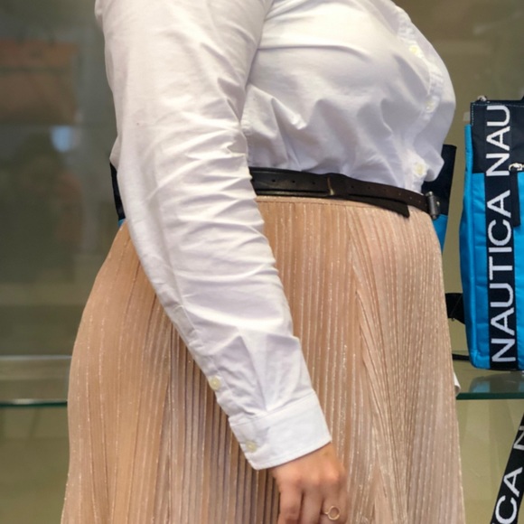 Anthropologie Dresses & Skirts - Anthropologie Maeve Pink Aline Pleated Skirt